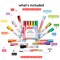 Incraftables Acrylic Paint Pens (12 Colors). Paint Markers for Rocks, Canvas, Wood, Plastic, Fabric, Metal &#x26; Glass. Best Acrylic Paint Markers. Stone &#x26; Rock Painting Markers Set for Kids &#x26; Adults